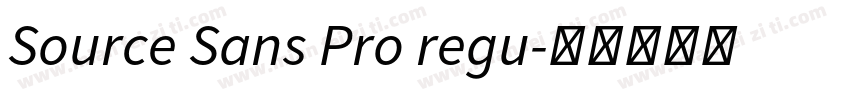 Source Sans Pro regu字体转换